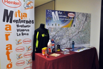 Material del lot per als participants de la 22a edició de la Mitja