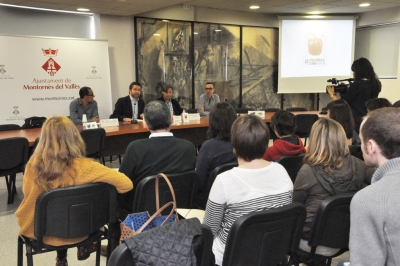 Roda de premsa en què s'ha anunciat els dos cicles de FP que s'impartiran a Montornès