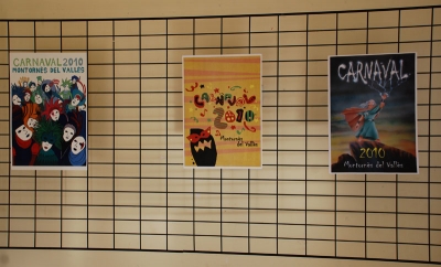 Exposició dels treballs participants al concurs de cartells de Carnaval de l'any passat