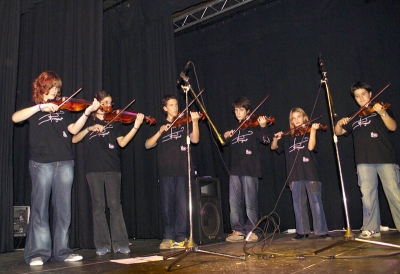 Actuació d'alumnes de l'Escola Municipal de Música durant la festa de Santa Cecília de l'any passat