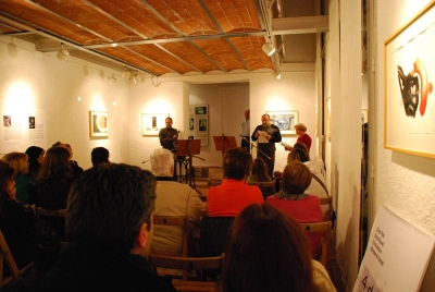 Lectura del manifest institucional a la Galeria Municipal de Can Xerracan