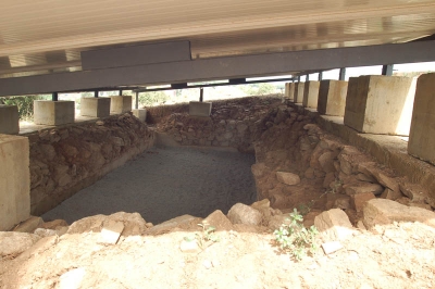 L'interior de la cisterna