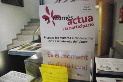 Urna a l'Ajuntament per dipositar les butlletes