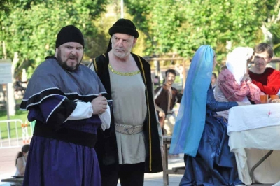 El mossen Benedicte i el senyor feudal, dos dels "dolents" de La Remençada (Juny 2015)