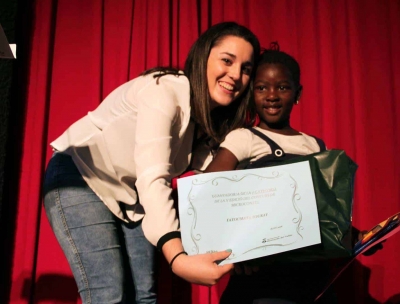 Fatoumata Touray, guanyadora de la categoria d’infants de P3 a P5 