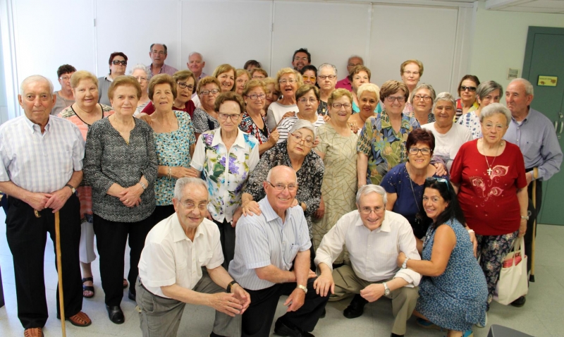 Participants en els tallers de memòria dels Casal de la Gent Gran