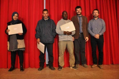 Participants en el curs de neteja d'edificis 