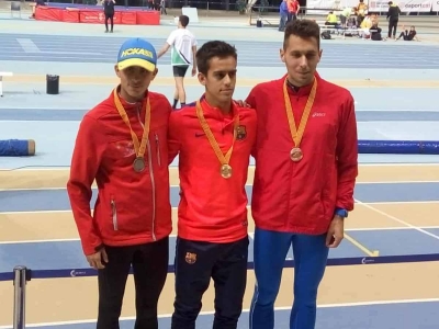 Moed Mbarki, sots-campió de Catalunya absolut en 1.500 m.ll.