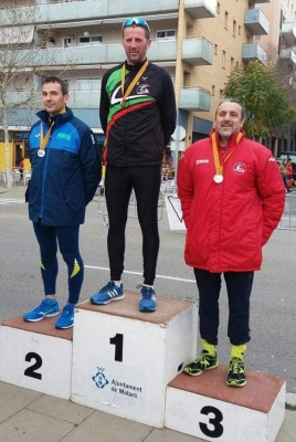 Francisco Abellán de l'Atletisme Montornès, campió de Catalunya Veterà de marxa (Font: Club Atletisme Montornès) 