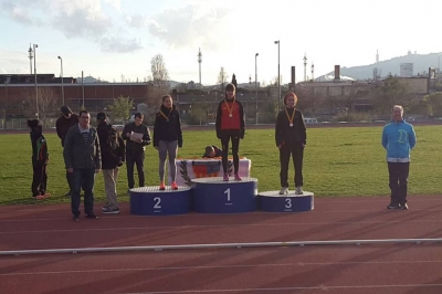 Mireia Gil al Campionat de Catalunya de 10.000 metres (Font: Club Atletisme Montornès)