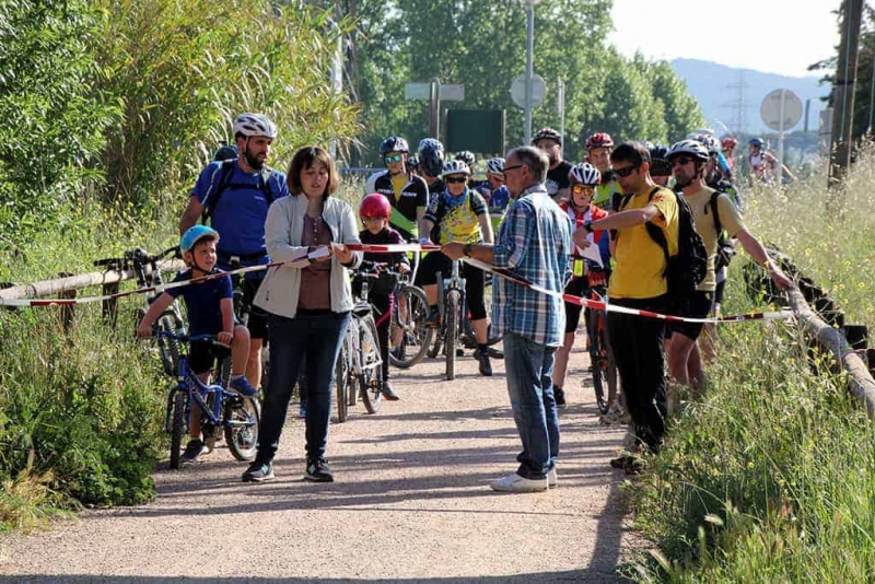 Sortida de la Bicicletada des de Montornès