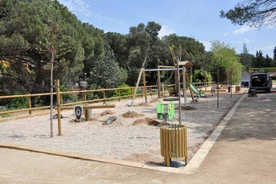 Zona de jocs infantils del parc de Can Bosquerons