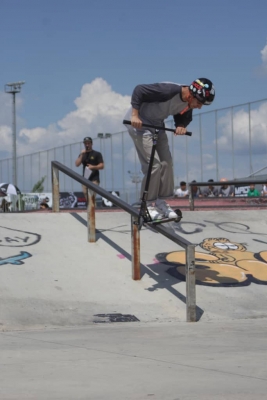 Erik Ávila a una competició d'Scooter (Font: Erik Ávila)
