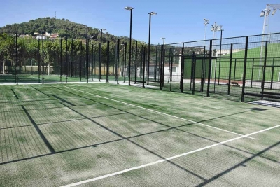 Pistes de pàdel a la Zona Esportiva Municipal Les Vernedes