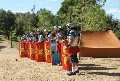 Escenificació al jaciment romà de Mons Observans