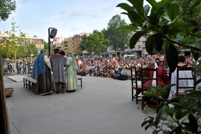 L'escenari de la plaça de Pau Picasso