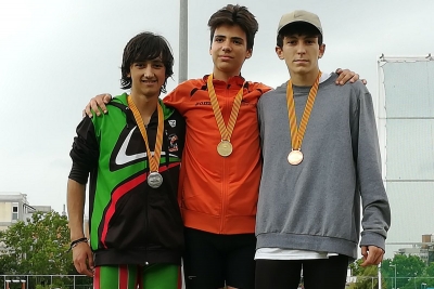 Ismael Ferrón, subcampió de Catalunya sub-18 en triple salt  (Foto: Club Atletisme Montornès)