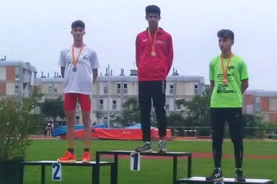 Sergio Pérez, subcampió de Catalunya sub-18 de 800 m (Foto: Club Atletisme Montornès)