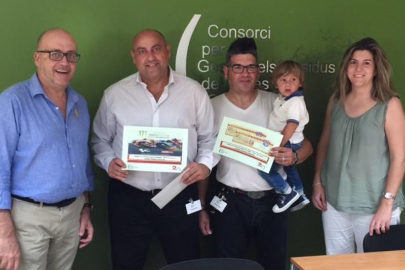 Guanyadors de la 5a edició del sorteig "Anar a la deixalleria té premi" (Font: Consorci per a la gestió dels residus del Vallès Oriental)