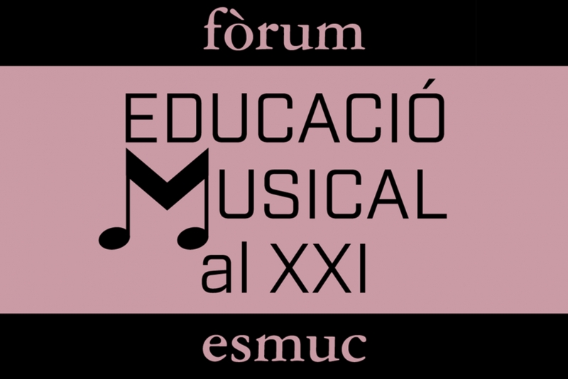 Cartell del fòrum "Educació musical al XXI"