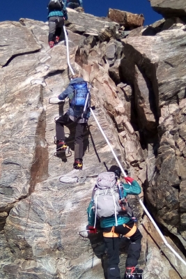 Ferrata del Balmenhörn (Foto: Associació Excursionista Lleure Montornès)