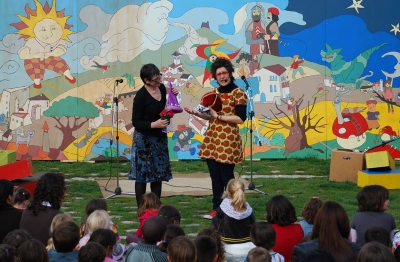 Mercè Rubí i Mon Mas a la Marató de Contes (Imatge d'arxiu)