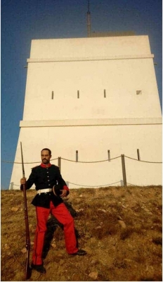 Teatralització històrica a la torre del Telègraf