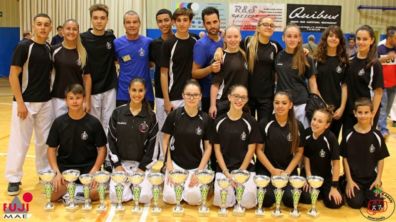 El Club Karate Montornès al Campionat de Catalunya cadet, junior i sub21 (Font: Club Karate Montornès)