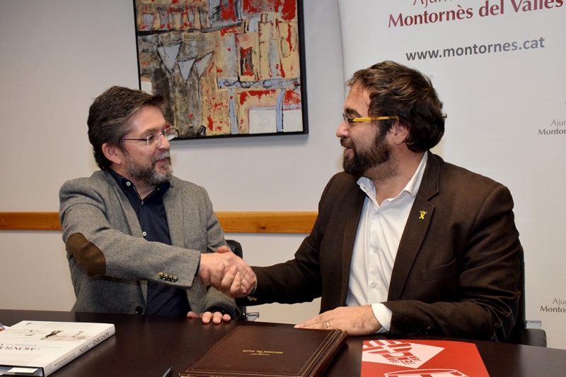 L'alcalde, José A. Montero i el delegat del Govern, Juli Fernández