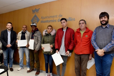 Grup participant en la formació de conducció de carretons