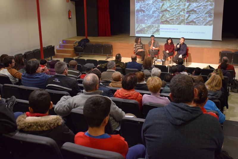 Presentació a Montbarri del projecte de reactivació de la parcel·la del camp de futbol de Montornès Nord