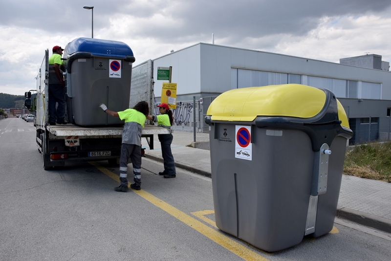 Ubicació dels nous contenidors al Camí de la Justada