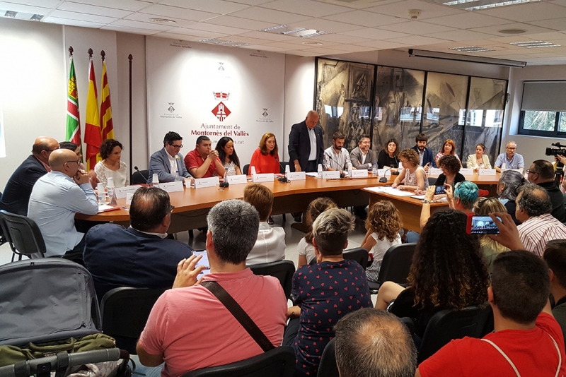 Un moment del Ple de constitució de l'Ajuntament celebrat el 15 de juny