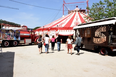 Les instal·lacions del circ a l'av. d'Ernest Lluch