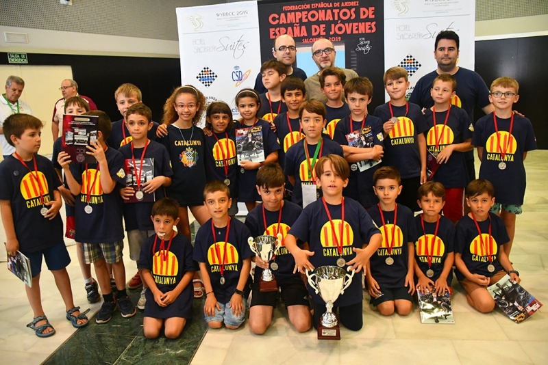 La delegació catalana en els Campionats d'Espanya de Joves 2019 (Font: FEDA)
