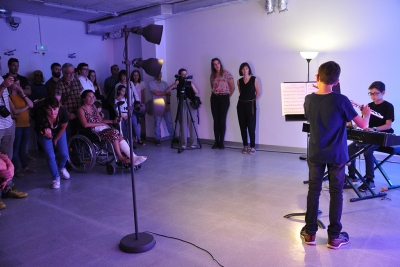 Audició d'alumnes de l'Escola de Música en un dels espais