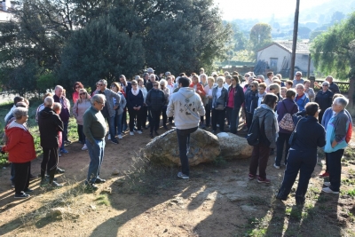 Explicació històrica a la pedra del Pedró