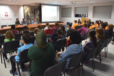 Un moment de la constitució del Consell d'Infants 2019-20