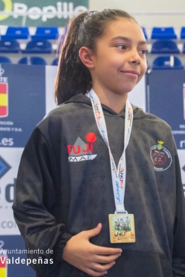 Marta Borrego - Or en kumite aleví -26 kg (Font: Ajuntament de Valdepeñas)