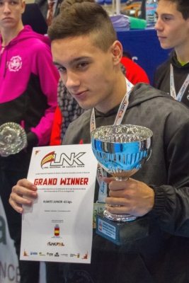 Sergio Hernández - Or en kumite júnior -61 kg (Font: Ajuntament de Valdepeñas)