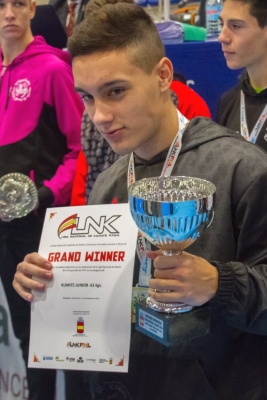 Sergio Hernández - Or en kumite júnior -61 kg (Font: Ajuntament de Valdepeñas)