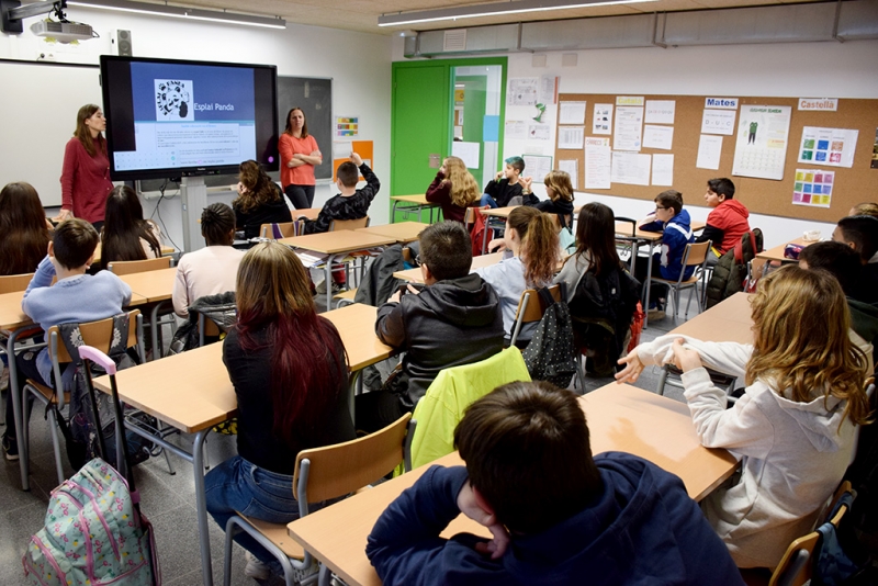 Sessió de treball del projecte CuEmE a l'Escola Palau d'Ametlla