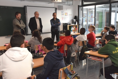 El Conseller d'Educació, Josep Bargalló, ha visitat les instal·lacions de l'Escola Palau d'Ametlla