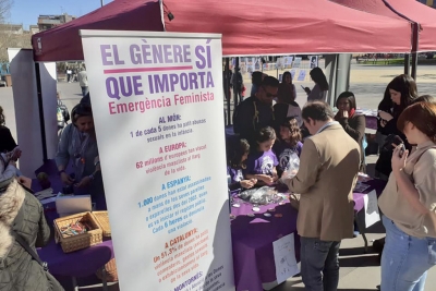 Activitats pel 8M a la plaça de Pau Picasso