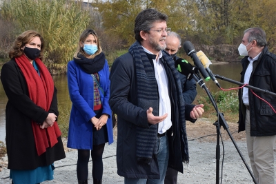 L'alcalde de Montornès, José A. Montero, en un moment de la seva intervenció.