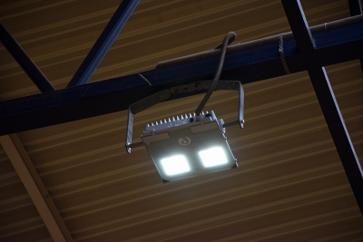 Detall d'un punt de llum LED