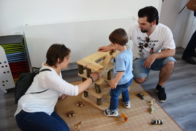 Espai de joc al Centre Infantil Pintor Mir