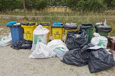 Part dels residus recollits a la jornada Let's Clean Up Europe a Montornès (imatge: Montornès Animal)