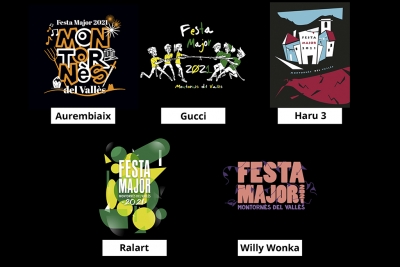 Les cinc propostes finalistes del concurs de la imatge de la Festa Major 2021