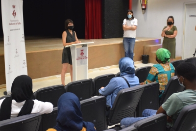 Un moment de l'acte a l'Espai Cultural Montbarri